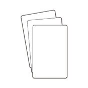 White Plastic Divider Cards for cat